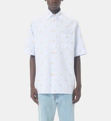 Chemisette droite en coton signature Valentino Garavani