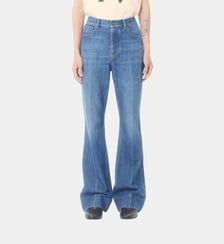 Jean droit 5 poches en coton Valentino Garavani