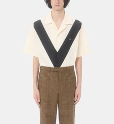 Chemisette droite signature en coton Valentino Garavani