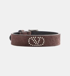 Bracelet en cuir signature Valentino Garavani