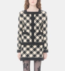 Veste classique en tweed damier Valentino Garavani