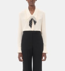 Chemise droite détail noeud en soie Valentino Garavani