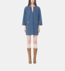 Robe courte en denim Valentino Garavani