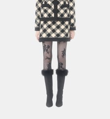 Jupe en damier tweed Valentino Garavani
