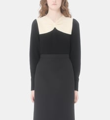 Pull ajusté en laine noeud froncé Valentino Garavani