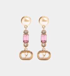 Boucles d'oreilles Ovalette cristal signature Valentino Garavani