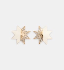 boucle d'oreilles Pas Plus motif étoiles en métal, émail et cristaux Valentino Garavani
