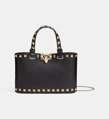 Mini sac cabas Rockstud en cuir Valentino Garavani