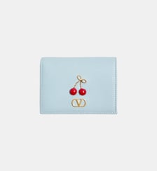 Portefeuille Cherryfic en cuir signature Valentino Garavani