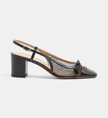 Sling back Valet du Roi en tissu ajouré Valentino Garavani