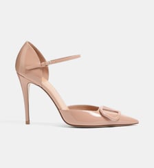 Escarpins d'Orsay en cuir signature Valentino Garavani