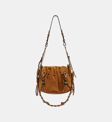 Sac à main bolton en cuir velours Isabel Marant