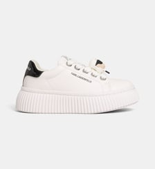 Baskets basses plateformes Kreeper Twin en cuir lustré Karl Lagerfeld