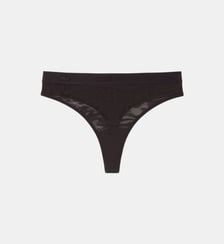 Tanga en mesh perforé Lacoste