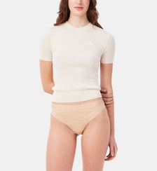 Tanga en mesh perforé Lacoste