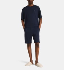 Pyjama court t-shirt et bermuda coton texturé  Lacoste