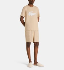 Pyjacourt t-shirt et short logos coton Lacoste