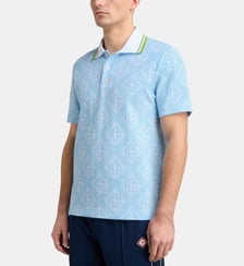 Polo en coton motifs jacquard Casablanca