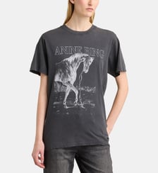 T-shirt Lily Horse imprimé en coton Anine Bing