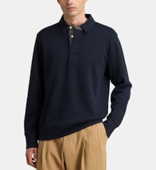 Polo droit côtelé boutons dissimulés Gant