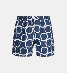 Short de bain motif ondulation à suspensoir Impetus