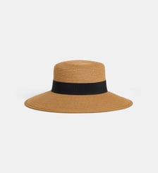 Canotier Clymène ajustable paille et nœud  Galeries Lafayette