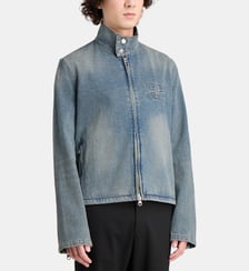 Veste droite City Shadow coton denim délavé  Courrèges