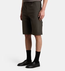 Short droit Hammer signature en coton Courrèges