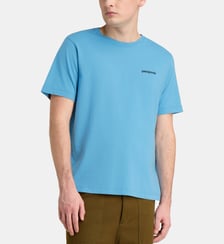 T-shirt droit signature en coton bio Patagonia