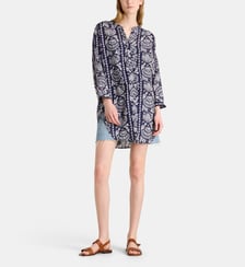 Robe tunique Playa à motifs en coton bio Galeries Lafayette