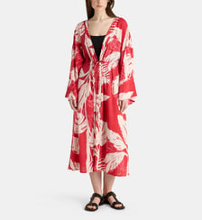 Kimono long Priscille motif floral Galeries Lafayette