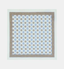 Foulard carré Amande motif floral en coton bio Galeries Lafayette