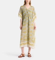 Robe poncho longue Prunelle en coton bio Galeries Lafayette