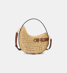 Petit Sac à main crossbody Tasha en paille de papier et cuir Lauren Ralph Lauren