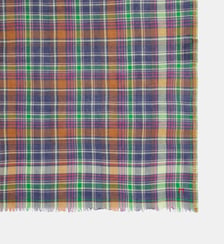 Foulard Secret N°817 à carreaux en coton 70 x 70 cm Moismont