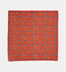 Foulard carré Ajmer à motif floral N° 791 en coton 70 x 70 cm Moismont