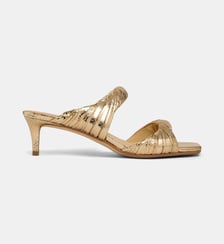 Mules à talons Kiana en cuir twisté Michael Kors