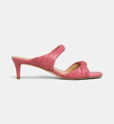 Mules à talons Kiana en cuir twisté Michael Kors