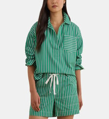 Chemise droite en coton motif à rayures Lauren Ralph Lauren