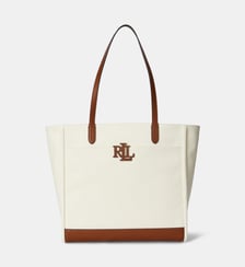 Sac cabas Cameryn en coton signature Lauren Ralph Lauren