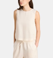 Top Corfou sans manches  Galeries Lafayette