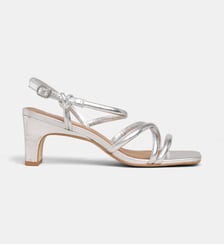 Sandales à talons Benita brides cuir Galeries Lafayette