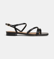Sandales plates Bibi brides cuir Galeries Lafayette