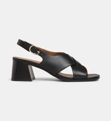Sandales portefeuille à talons Béatrice cuir Galeries Lafayette