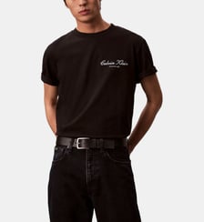 T-shirt droit signature Calvin Klein