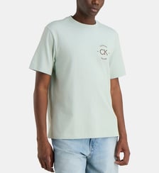 T-shirt droit signature Calvin Klein