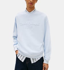 Sweat droit signature Tommy Hilfiger