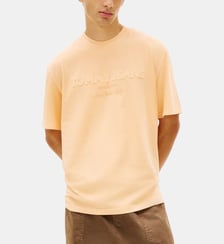 T-shirt droit imprimé signature Tommy Hilfiger