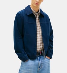 Blouson droit col classique signature Tommy Hilfiger