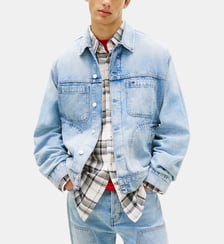 Blouson droit denim Tommy Hilfiger